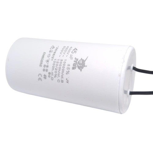 Конденсатор пусковой CBB-60 45 мкФ mF 450в JYUL провод ( 1010638 )
