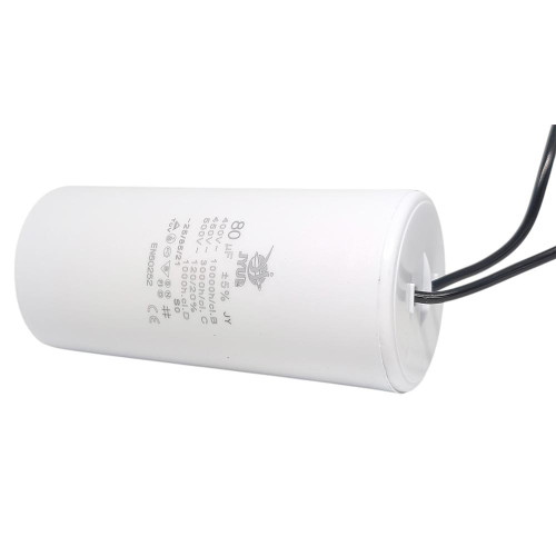 Конденсатор пусковой CBB-60 80 мкФ mF 450в JYUL провод ( 1010643 )