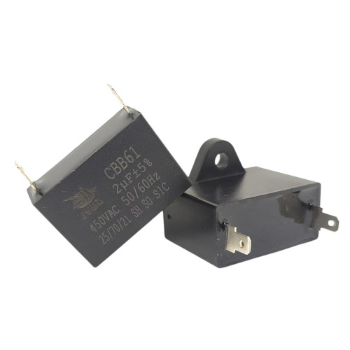 Конденсатор JYUL CBB-61 2 мкФ mF 450 VAC квадратный корпус-клеммы ( 1010774 )
