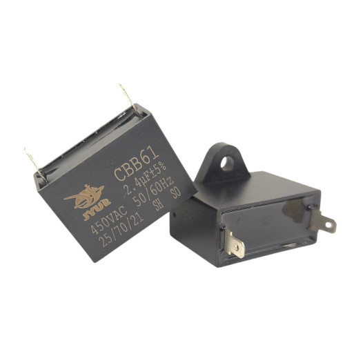 Конденсатор JYUL CBB-61 2,4 мкФ mF 450 VAC квадратный корпус-клеммы ( 1010776 )