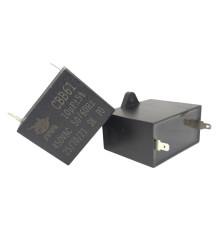 Конденсатор JYUL CBB-61 10 мкФ mF 450 VAC квадратний корпус-клеми