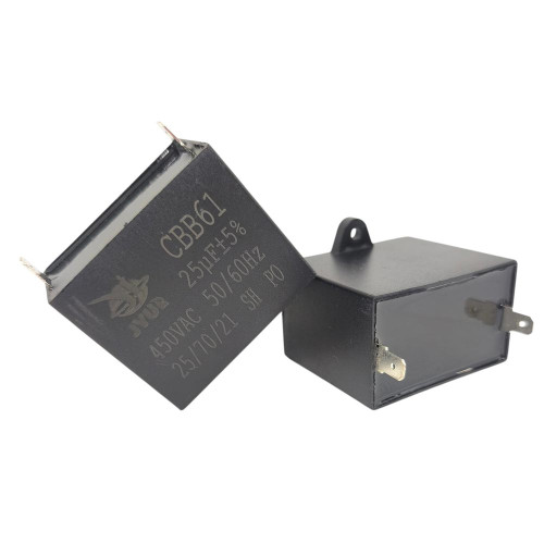 Конденсатор JYUL CBB-61 25 мкФ mF 450 VAC квадратний корпус-клеми ( 1010793 )
