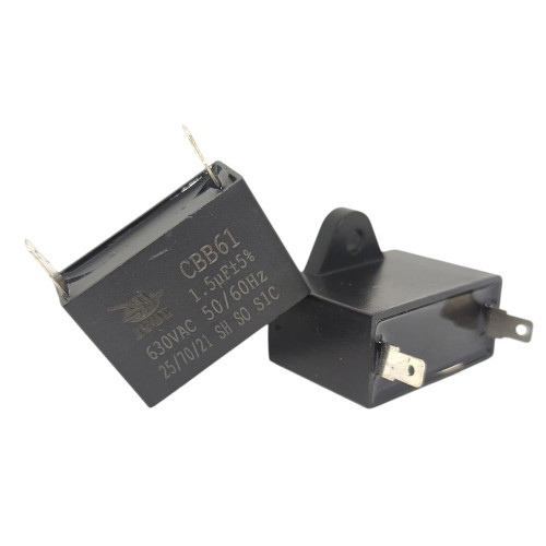 Конденсатор JYUL CBB-61 1,5 мкФ mF 630 VAC квадратный корпус-клеммы ( 1010799 )