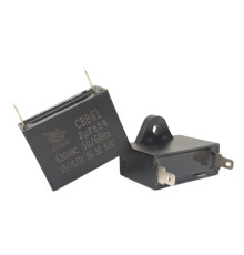 Конденсатор JYUL CBB-61 2 мкФ mF 630 VAC квадратний корпус-клеми