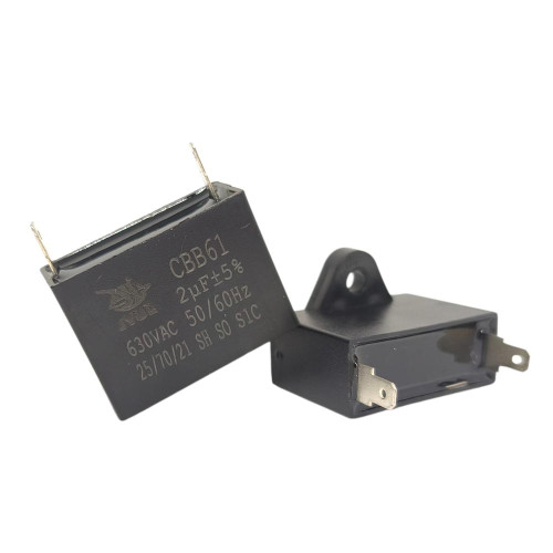 Конденсатор JYUL CBB-61 2 мкФ mF 630 VAC квадратный корпус-клеммы ( 1010800 )