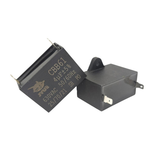 Конденсатор JYUL CBB-61 4 мкФ mF 630 VAC квадратный корпус-клеммы ( 1010808 )