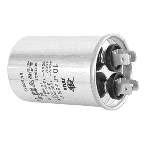 Конденсатор пусковой CBB-65 10 мкФ mF 450в JYUL алюминиевый корпус ( 1010823 )