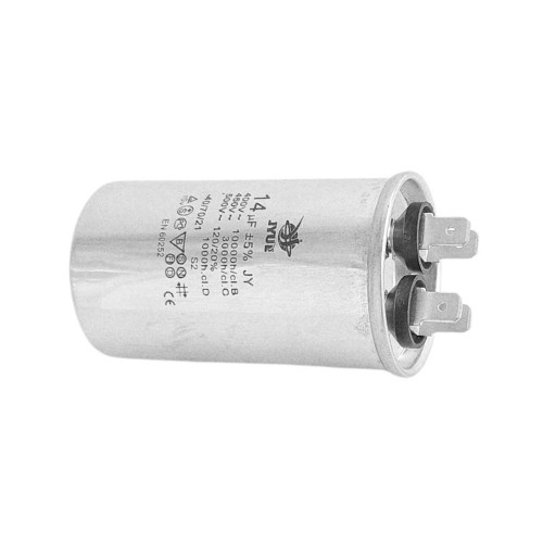 Конденсатор пусковой CBB-65 14 мкФ mF 450в JYUL алюминиевый корпус ( 1010825 )