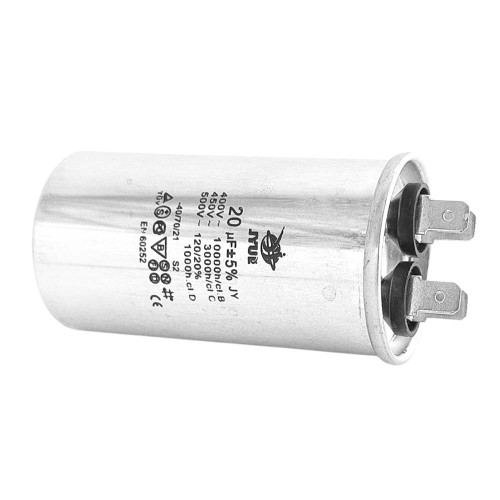 Конденсатор пусковой CBB-65 20 мкФ mF 450в JYUL алюминиевый корпус ( 1010828 )