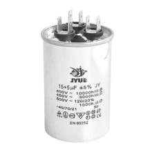 Конденсатор CBB-65 (15+ 5) мкФ mF 450 VAC для кондиционеров