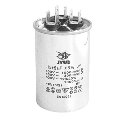 Конденсатор CBB-65 (15 5) мкФ mF 450 VAC для кондиціонерів ( 1010841 )