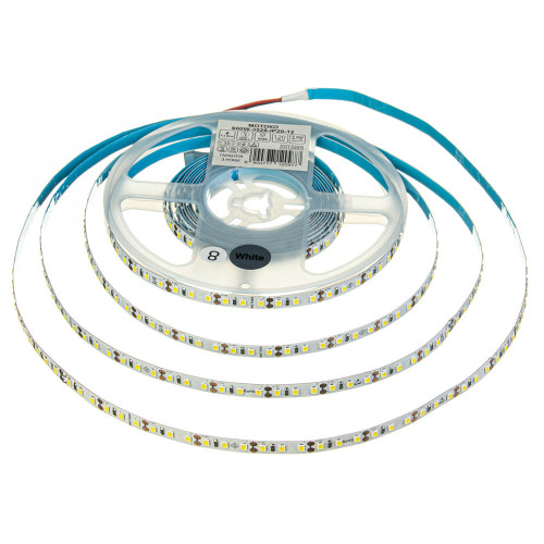 Світлодіодна стрічка біла 12V Motoko smd2835 120LED/м IP20 ( 1012097 )