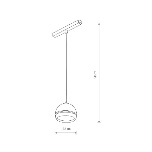 Магнитный трековый светильник Nowodvorski 10155 LVM Slot Led 8w 3000к 370Lm IP20 Bl ( 4012481 )