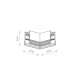 З'єднувач кутовий врізний Nowodvorski 10158 LVM Recessed Horizintal Corner IP20 Bl ( 4012484 )