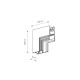 Соединитель угловой потолочно-настенный врезной Nowodvorski 10160 LVM Recessed Inside Corner IP20 Bl ( 4012485 )
