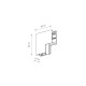 Соединитель угловой потолочно-настенный накладной Nowodvorski 10165 LVM Inside Corner IP20 Bl ( 4012490 )