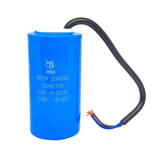 Конденсатор пусковий CD-60 200 mkf ~ 300 VAC (±5%) JYUL (45*90 mm) ( 1017790 )