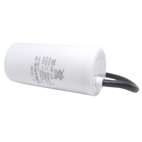 Конденсатор CBB-60 30 мкФ mF 450 VAC (±5%) JYUL (45х93 mm) кабель ( 1017794 )