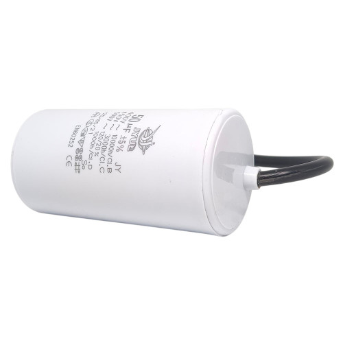 Конденсатор CBB-60 50 мкФ mF 450 VAC (±5%) JYUL (50х92 mm) кабель ( 1017797 )