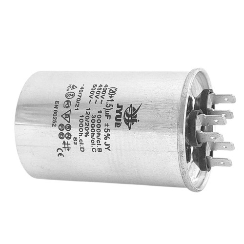 Конденсатор для кондиціонера CBB-65 (20+1,5) mkf ~ 450 VAC ( 1017989 )