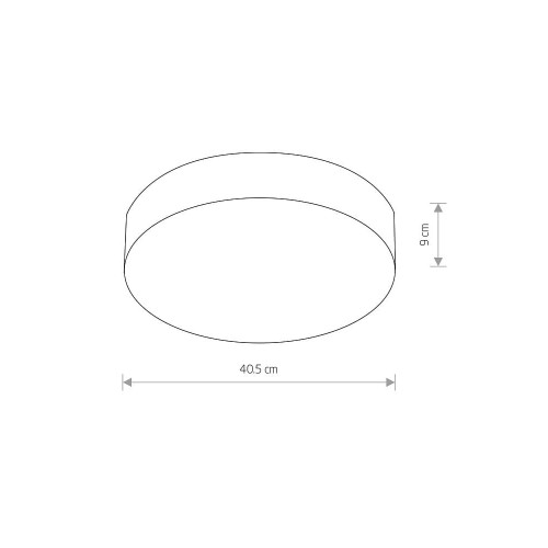 Світильник Nowodvorski 10180 Arena LED 1x20W 4000K 2200Lm IP20 Gr ( 4011625 )