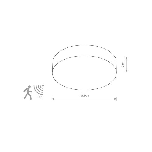 Світильник Nowodvorski 10181 Arena Sensor E14 3x10W IP20 Gr ( 4011626 )