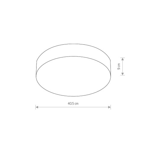 Світильник Nowodvorski 10183 Arena LED 1x20W 4000K 2200Lm IP20 Silver ( 4011628 )