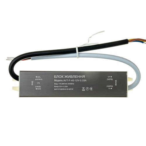 Led блок питания 12V (герметичный) 3,33А 40Вт AVT ( 1019872 )