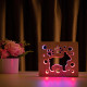 Светильник ночник ArtEco Light из дерева LED "Собака бульдожка" с пультом и регулировкой цвета, двойной RGB ( 1020384 )