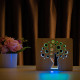 Светильник ночник ArtEco Light из дерева LED "Деревце" с пультом и регулировкой цвета, двойной RGB ( 1020480 )