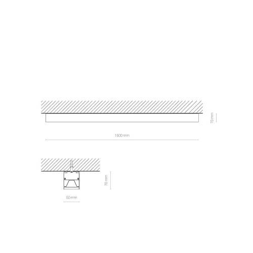 Лінійний світильник Nowodvorski 10207 Cl Hall Pro LED 40W 4000К 5540Lm IP20 Wh ( 4012764 )