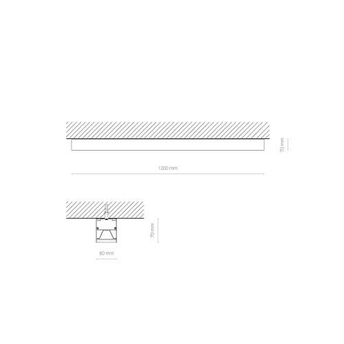 Лінійний світильник Nowodvorski 10208 Cl Office Pro LED 31W 3000K 3490Lm IP20 Bl ( 4012765 )