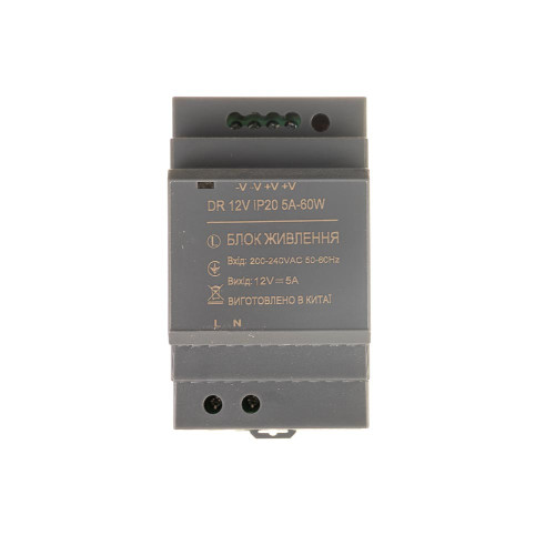 Блок живлення на DIN-рейку 12V 5А 60W IP20 DR ( 1021420 )