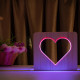 Светильник ночник ArtEco Light из дерева LED "Сердце" с пультом и регулировкой цвета, двойной RGB ( 1021455 )