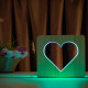 Светильник ночник ArtEco Light из дерева LED "Сердце" с пультом и регулировкой цвета, двойной RGB ( 1021455 )