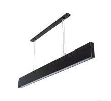 Підвісний лінійний світильник чорний AVATON #1500/1 FOREST-36W 4000K 120см (бук)