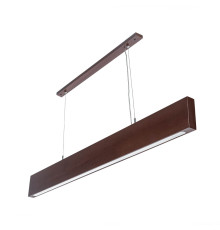 Підвісний лінійний світильник коричневий AVATON #1502/1 FOREST-36W 4000K 120см (бук)