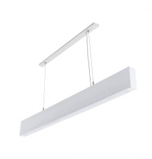 Підвісний лінійний світильник білий AVATON #1507/1 FOREST-36W 4000K 120см (бук)