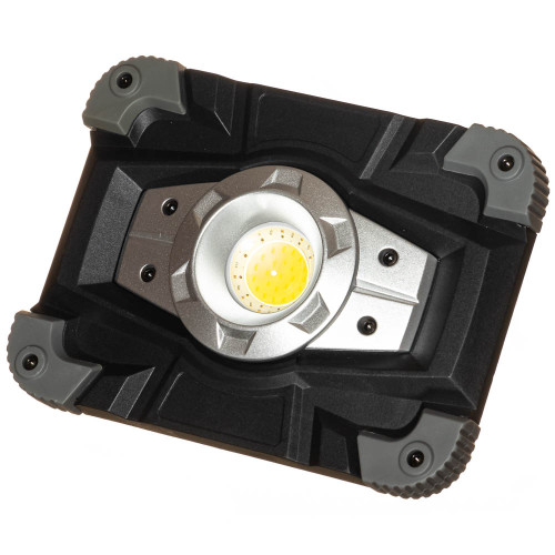Прожектор светодиодный аккумуляторный 1LED+RED/BLUE , з USB (серый) ( 1022164 )