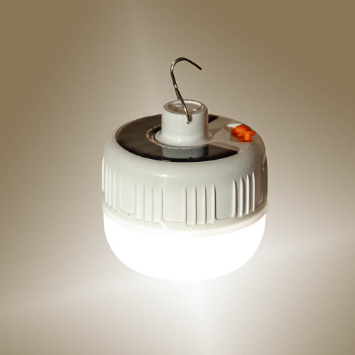 Підвісна лампа із сонячною панеллю акумуляторна кемпінгова на гачку 5V LED USB 4 Вт ( 1022243 )