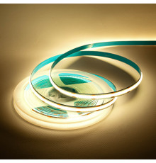 Світлодіодна стрічка COB 12В тепла біла 320LED/м IP20