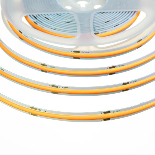 Світлодіодна стрічка жовта 24V COB 320LED/м IP20 ( 1022563 )