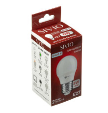 LED лампа Е27 G45 8W холодна біла 6400К SIVIO