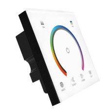 RGB Контролер з клемами білий DC12-24V - Сенсорна панель 6 кнопок