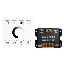 LED димер RF одноканальний 30A DC5-24V Радіо - Сенсорна панель 8 кнопок