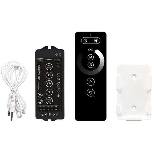 LED димер RF Music 2-канальний 12A DC12-24V Радіо - Сенсорний 6 кнопок ( 1022759 )
