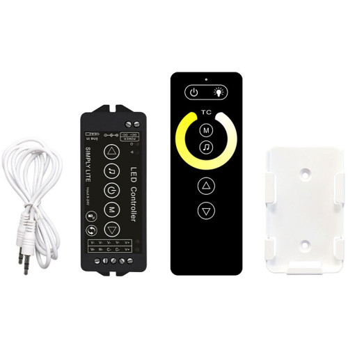 W+WW Контролер RF Music 2-канальний 12А DC12-24V Радіо - Сенсорний 6 кнопок ( 1022760 )