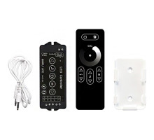 LED димер RF Music 2-канальний 12A DC12-24V Радіо - Сенсорний 8 кнопок