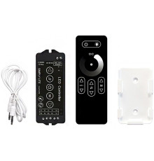 LED димер RF Music 2-канальний 12A DC12-24V Радіо - Сенсорний 8 кнопок