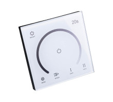 LED димер з клемами білий 16A DC12-24V- Сенсорна панель 6 кнопок